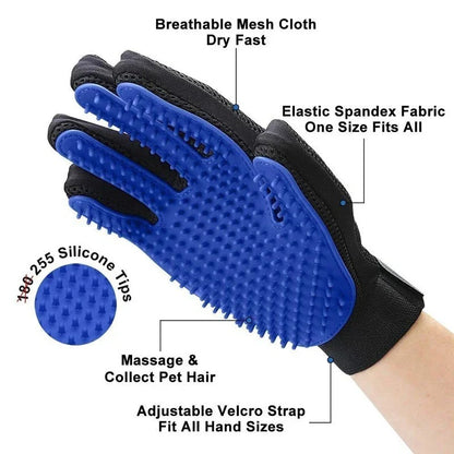 Pet Hair Removal Grooming Gloves